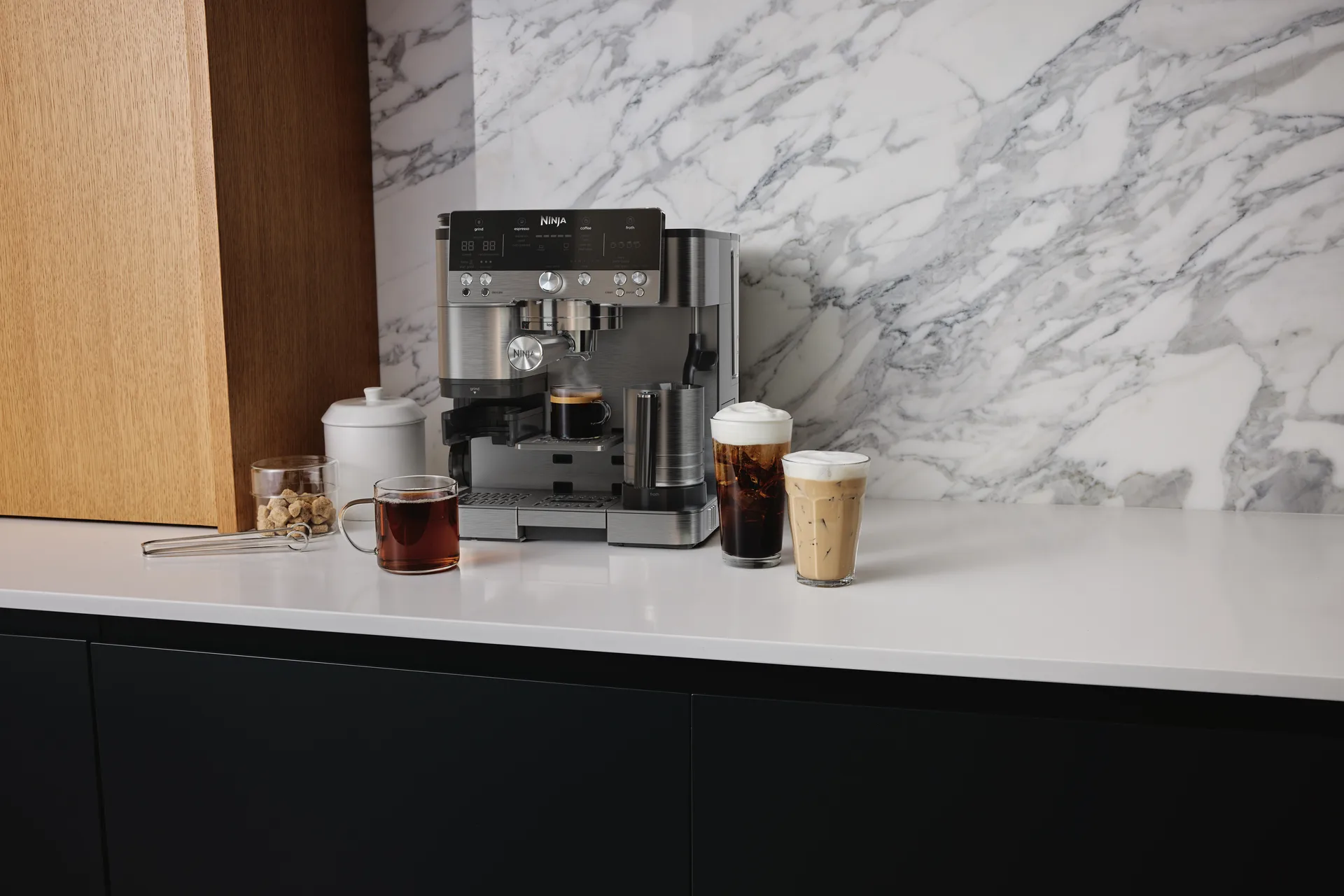 Ninja Luxe™ Café Premier 3-in-1 Espresso Machine, Black Ninja