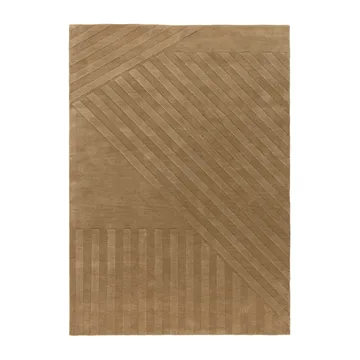 Levels Stripes wool rug - Beige, 170x240 cm - NJRD