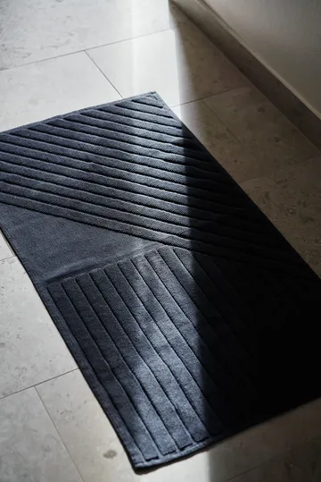 Stripes bath mat 50x90 cm - Blue - NJRD