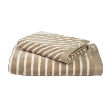 Stripes bath towel 70x140 cm - Beige - NJRD