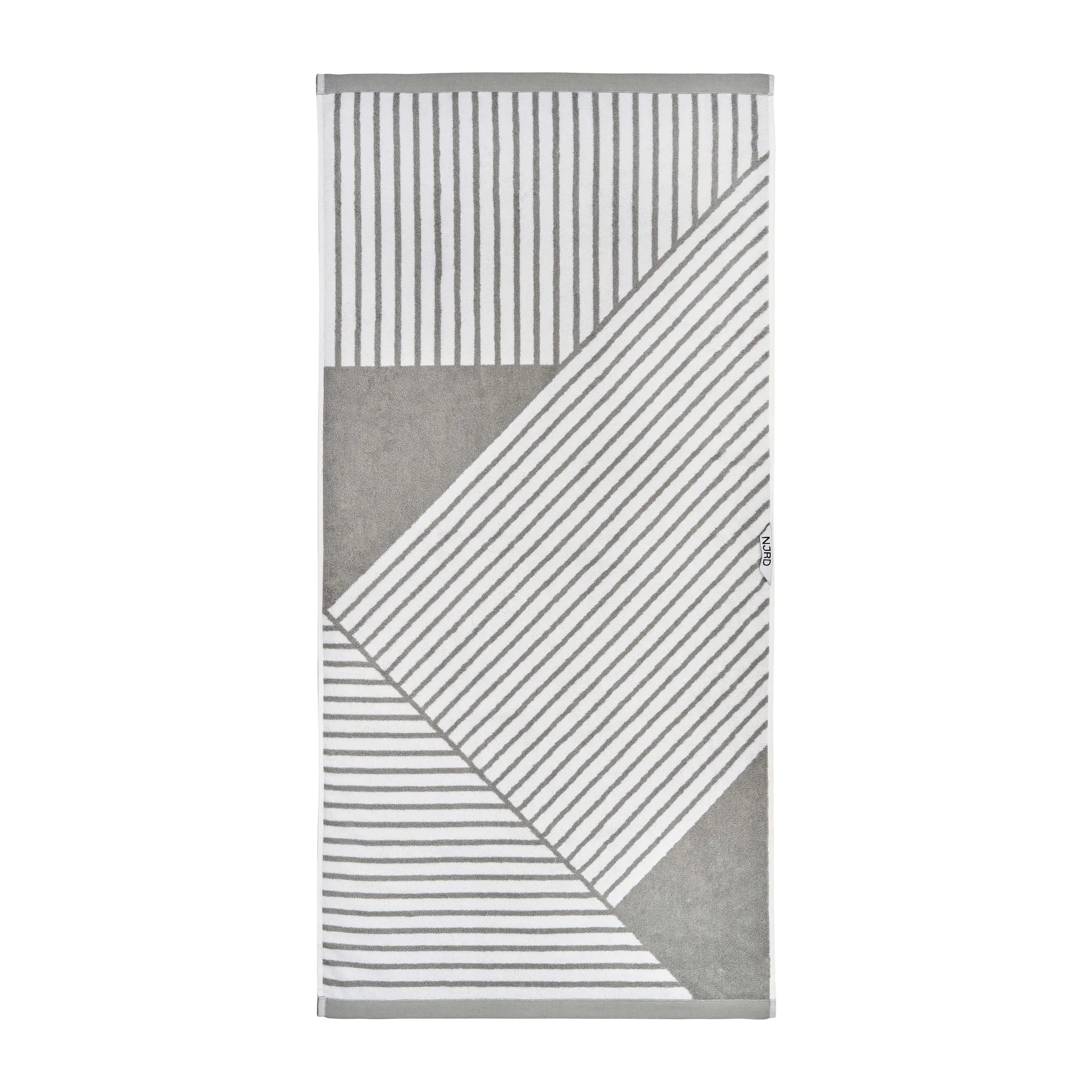 Stripes bath towel 70x140 cm, grey NJRD