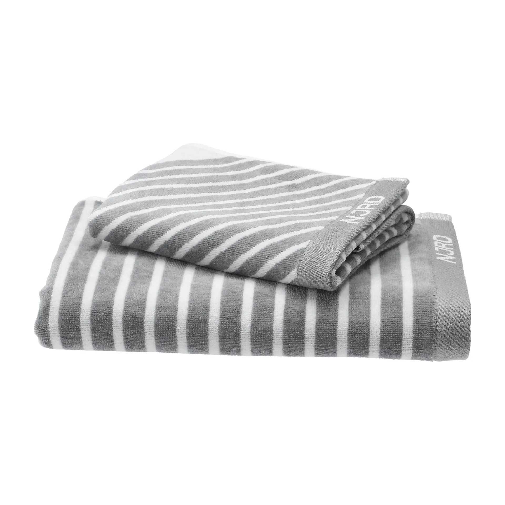 Stripes bath towel 70x140 cm, grey NJRD