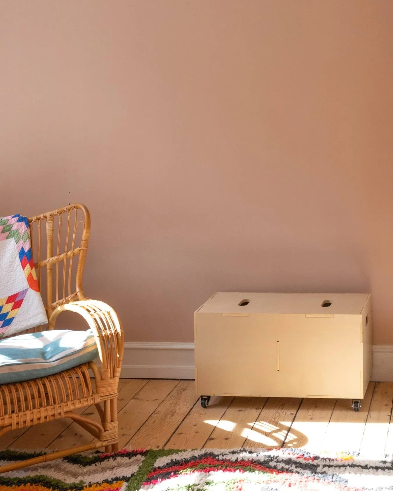 Cube Long storage box, Birch Nofred