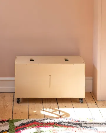 Cube Long storage box - Birch - Nofred