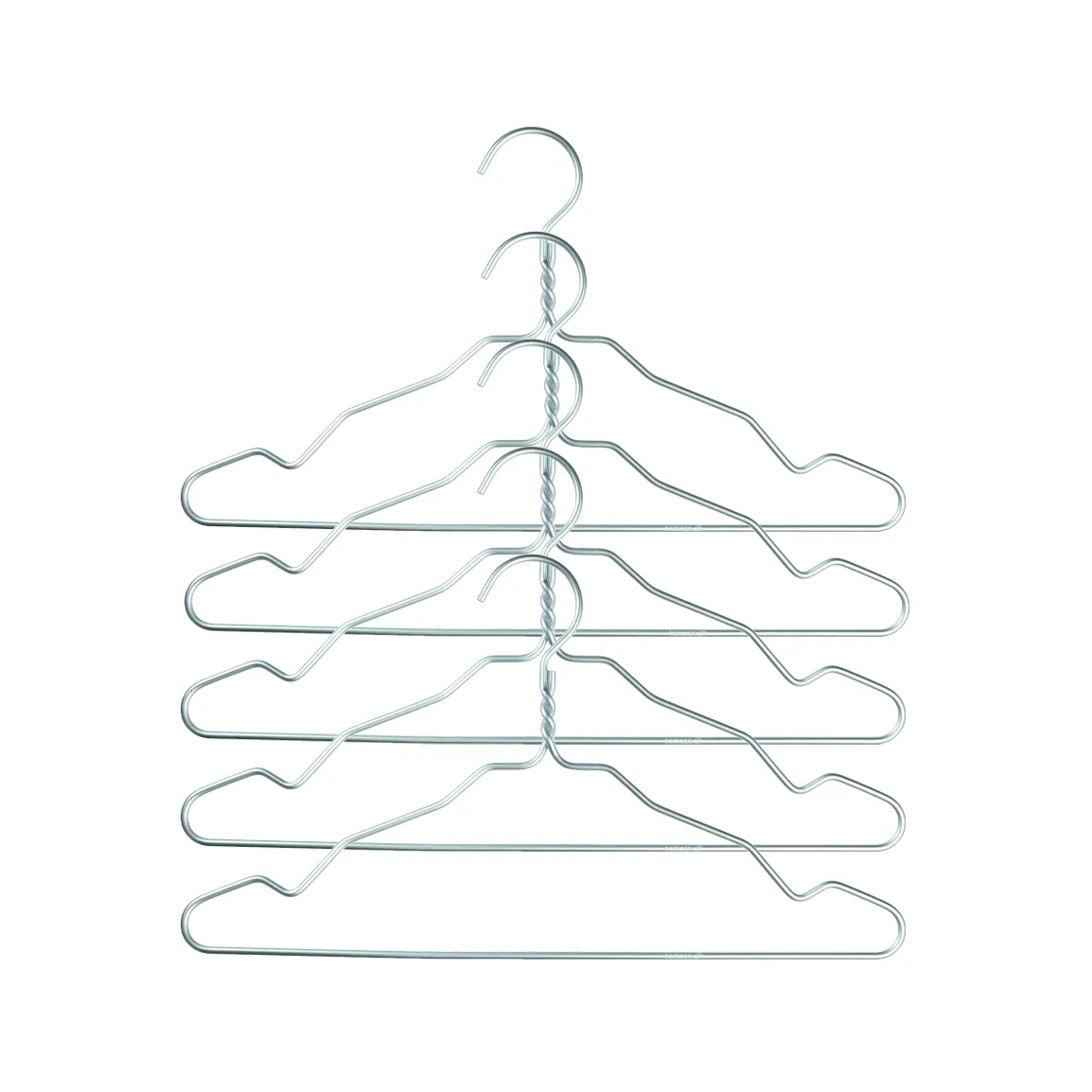 Alu hanger 5-pack, silver Nomess Copenhagen