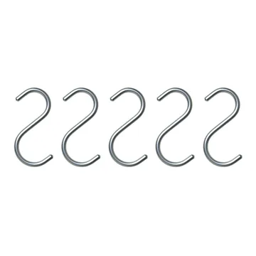 S-Hook 5-pack - silver - Nomess Copenhagen