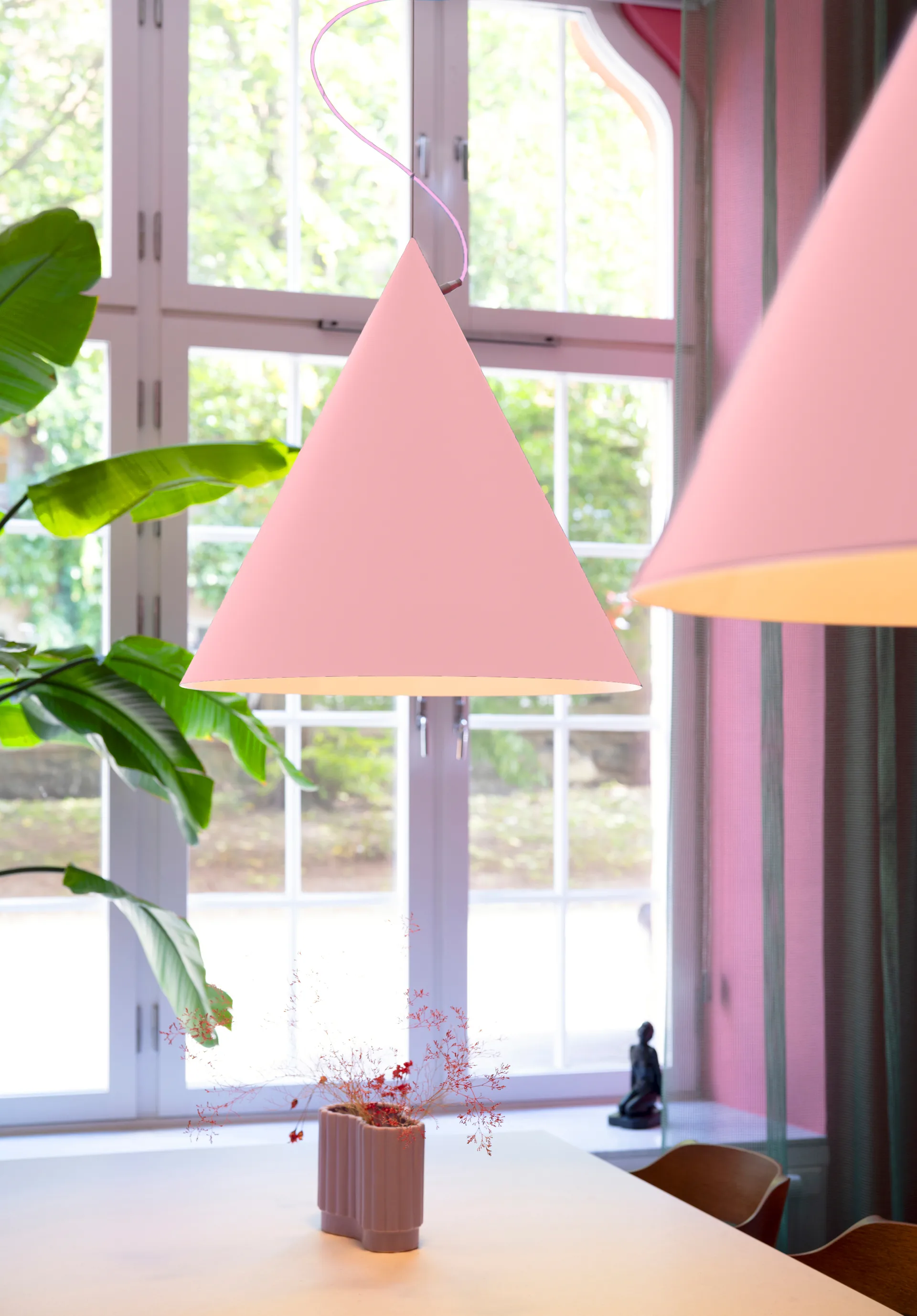 Castor pendant 60 cm, Pink-pink-silver Noon