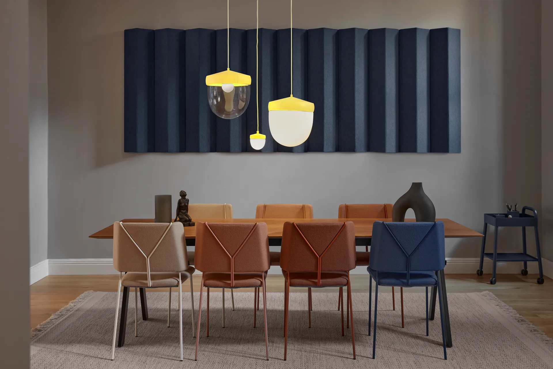 Pan pendant frosted 10 cm, Yellow-light yellow Noon