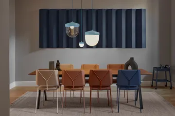 Pan pendant frosted 30 cm - Pastel blue-light blue - Noon