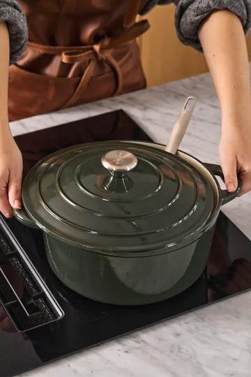 Nordwik cast iron pot round 5 l - Green - Nordwik