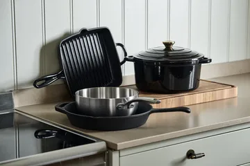 Nordwik grill pan 25x25 cm - Cast iron-black - Nordwik