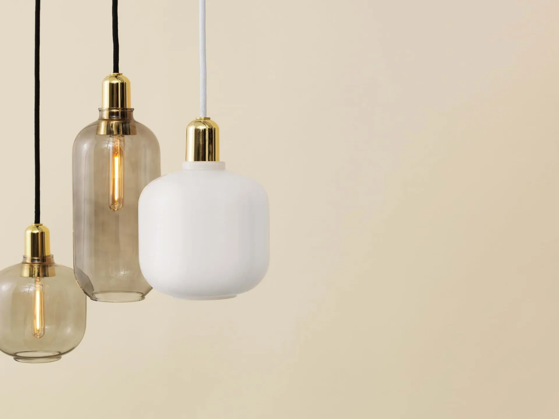 Amp lamp large, Smoke-brass Normann Copenhagen