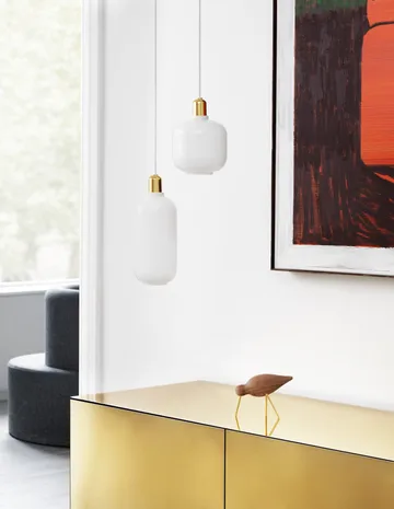 Amp lamp small - white-brass - Normann Copenhagen