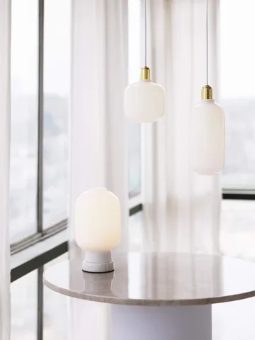 Amp lamp small - white-brass - Normann Copenhagen