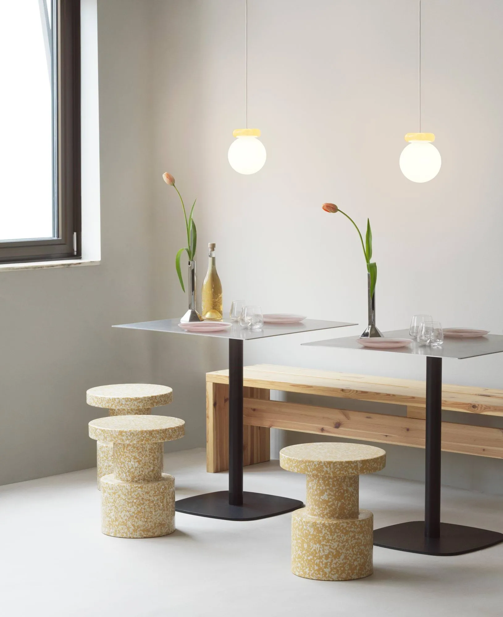 Bit stool, Mustard Normann Copenhagen