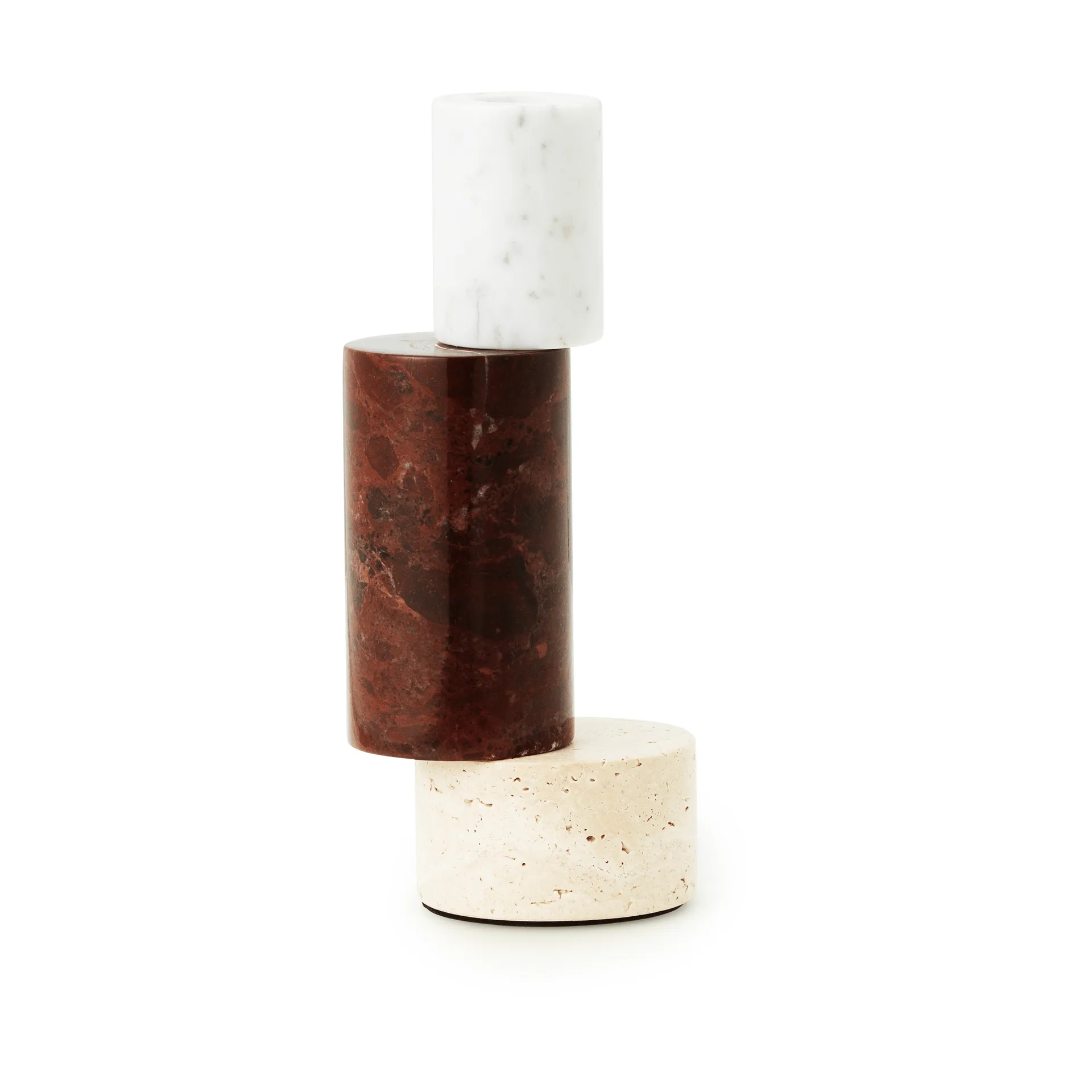 Blox candle holder, Burgundy Normann Copenhagen