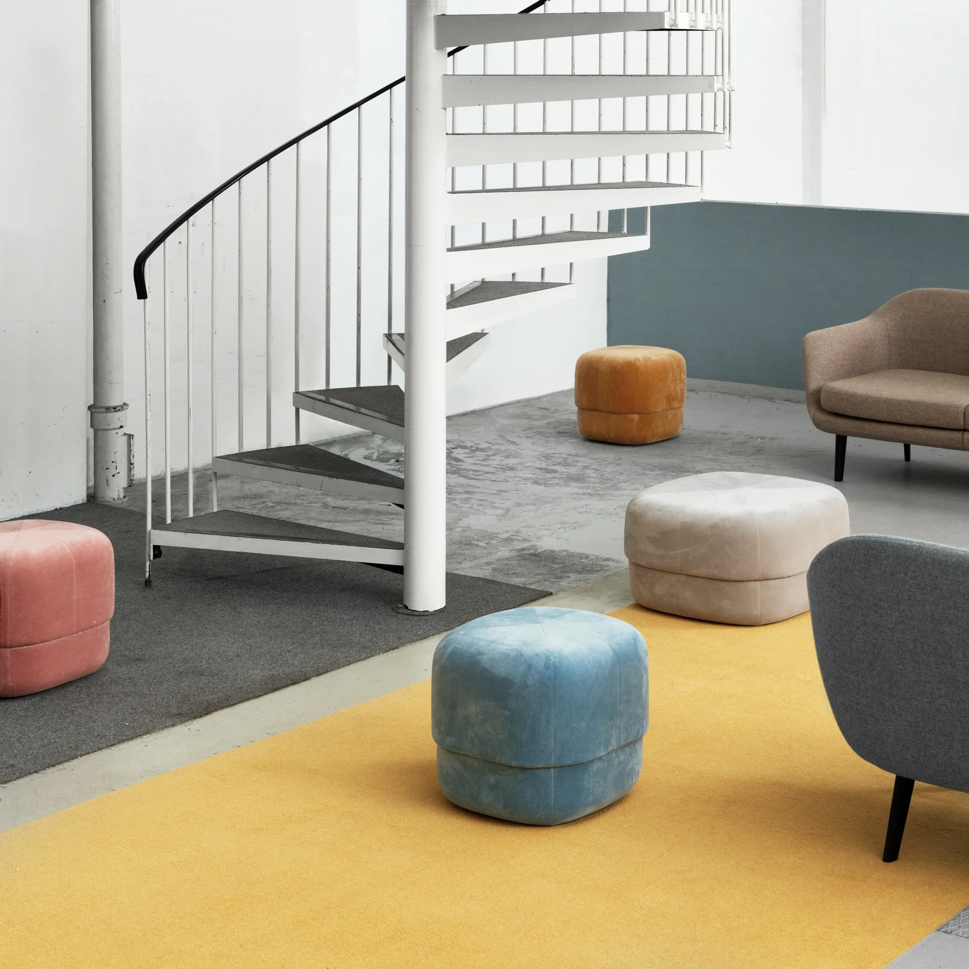 Circus pouf, light blue Normann Copenhagen