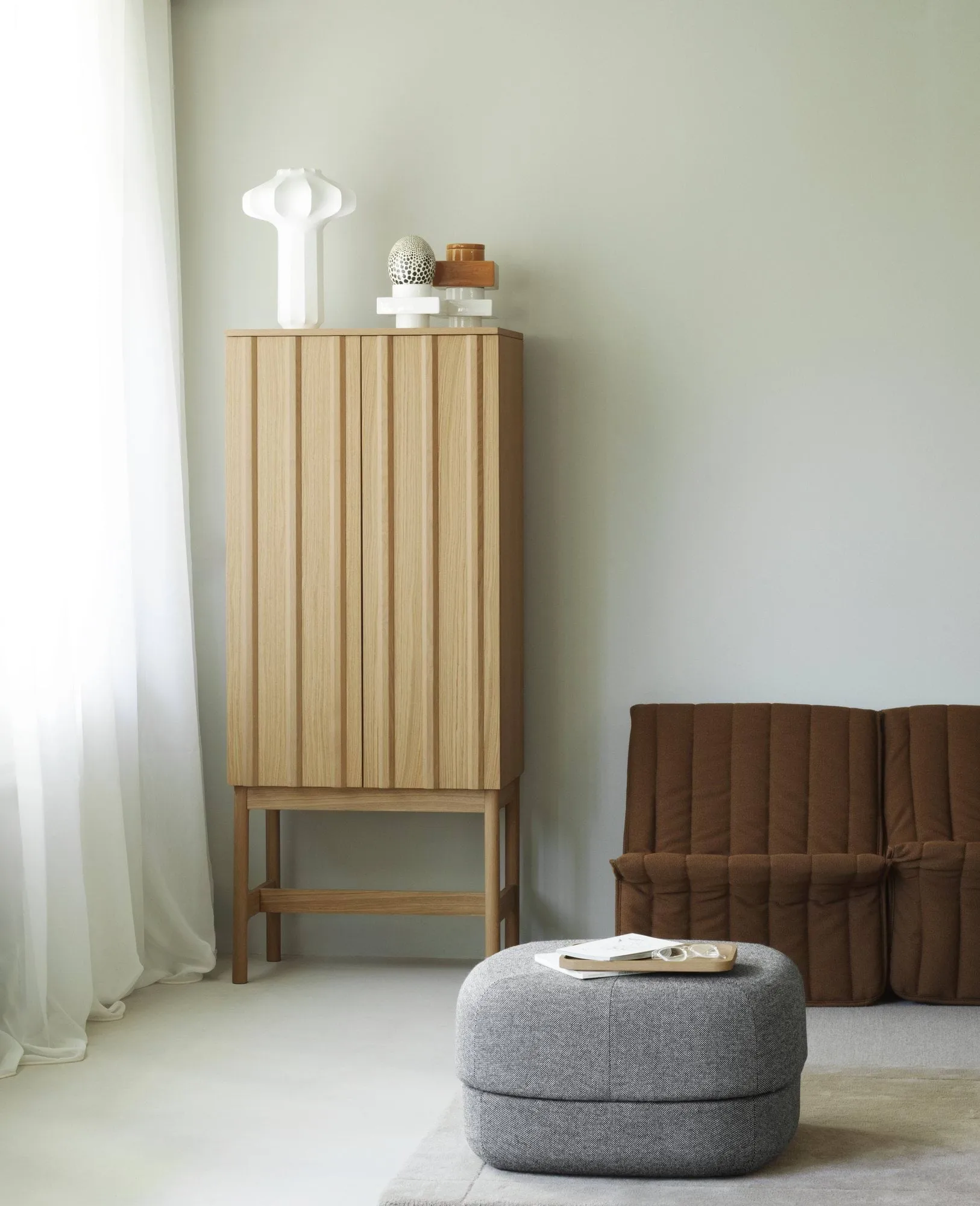 Circus pouffe, Hallingdal 166 grey, large Normann Copenhagen