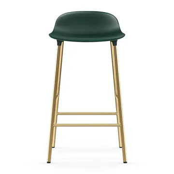 Form barstool bronze legs 65 cm - Green - Normann Copenhagen