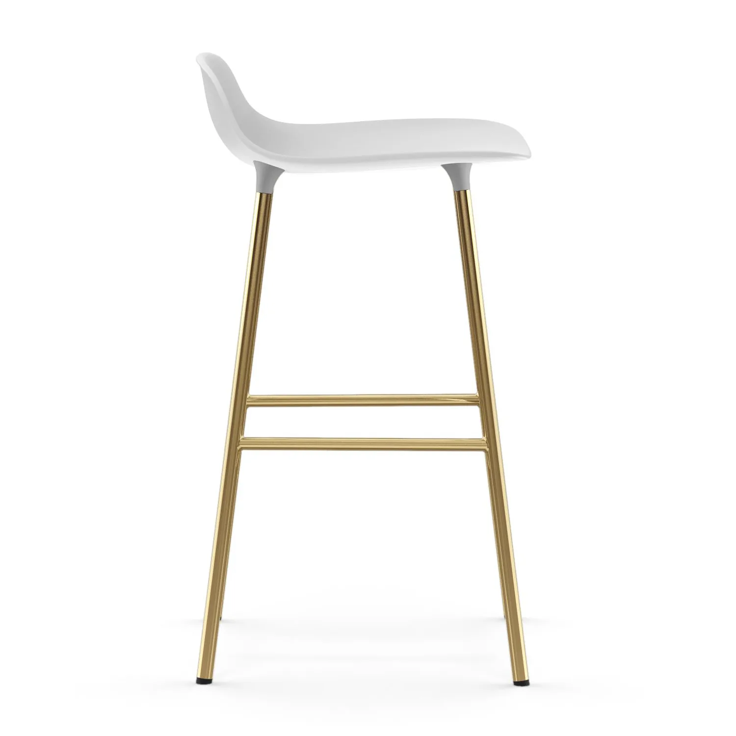 Form barstool bronze legs 65 cm, White Normann Copenhagen