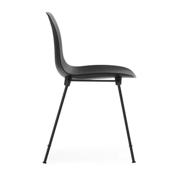 Form Chair stackable chair black legs 2-pack, Black - Normann Copenhagen