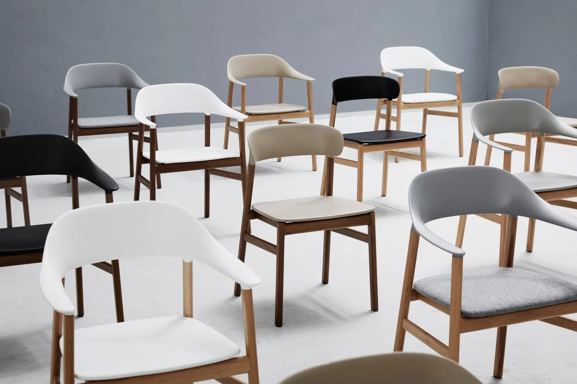 Herit armchair oak, Dusty Green Normann Copenhagen