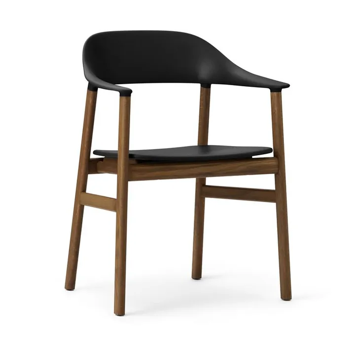 Herit armchair smoked oak - Black - Normann Copenhagen