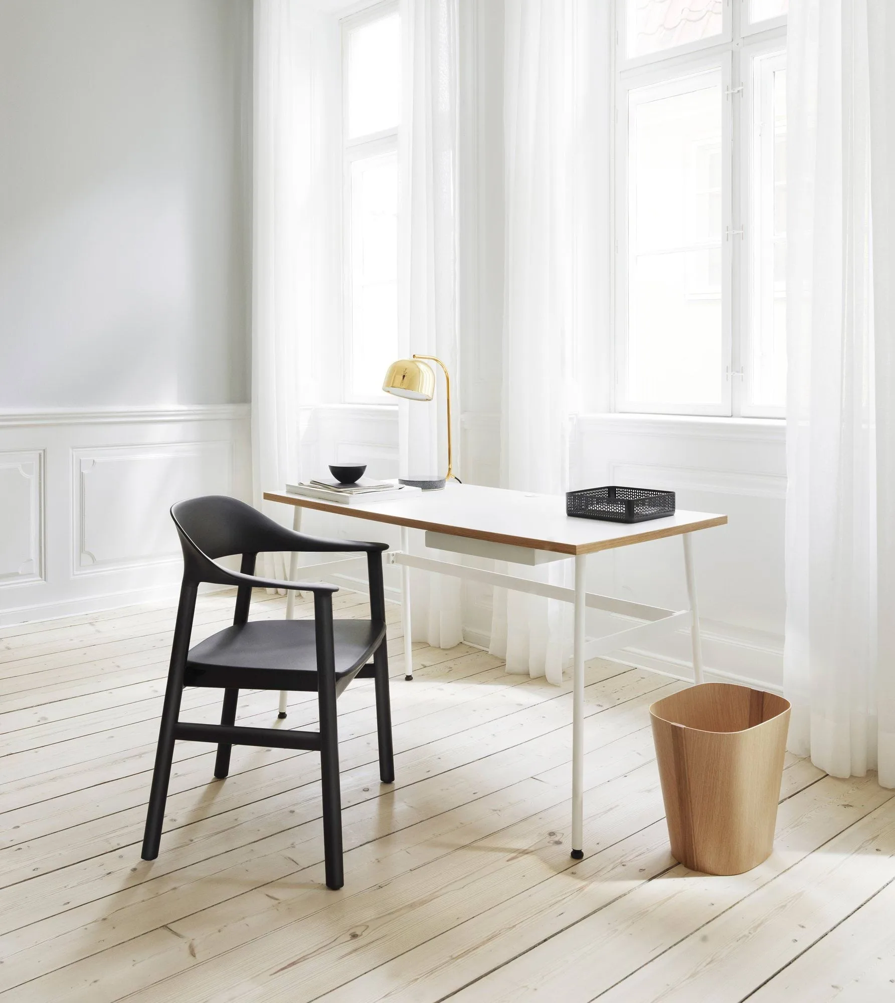 Herit armchair smoked oak, Black Normann Copenhagen