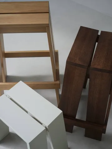 Let bar stool 65 cm - Brown Stained Ash - Normann Copenhagen