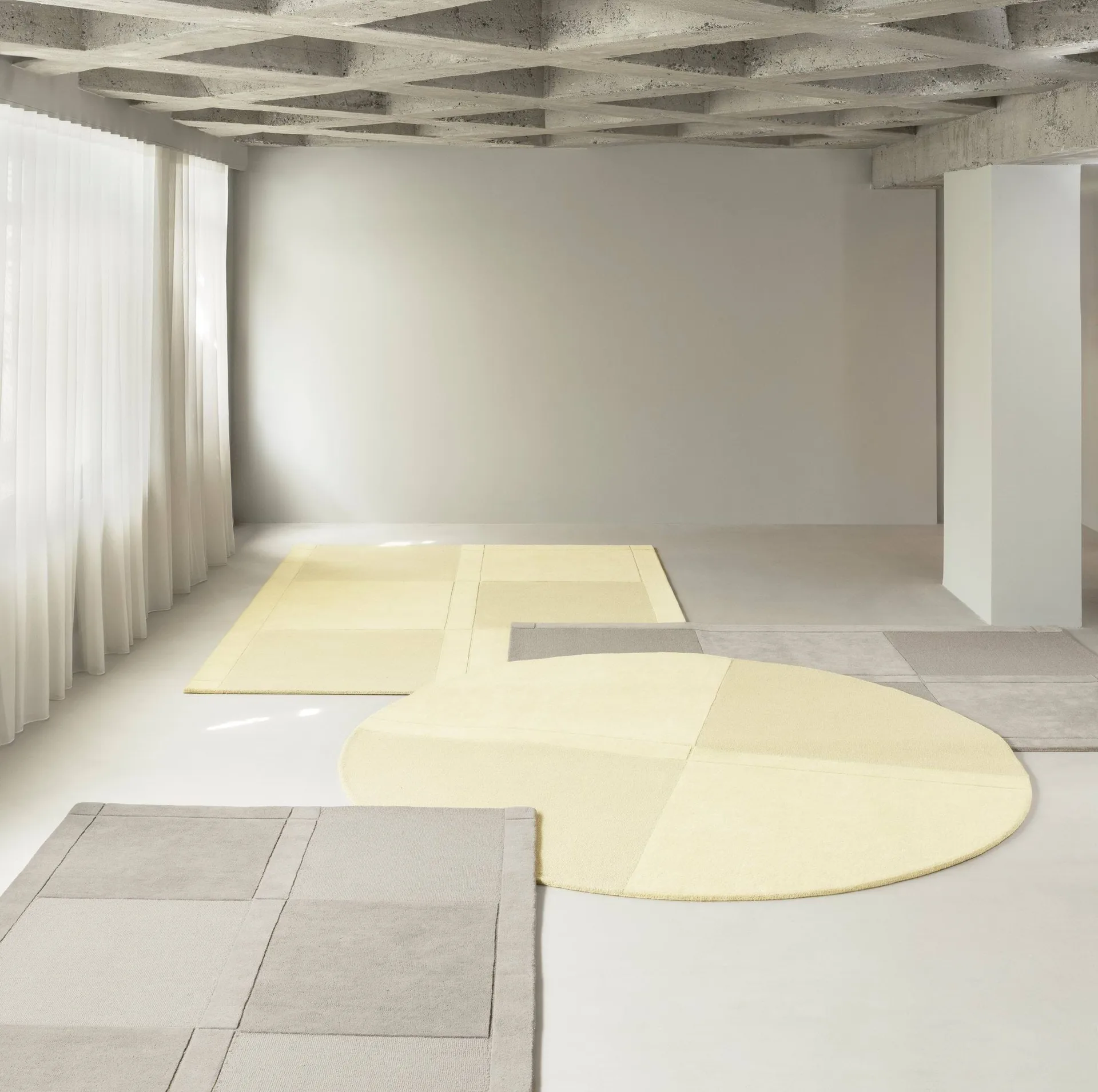 Level wool rug, Warm grey, 170x240 cm Normann Copenhagen