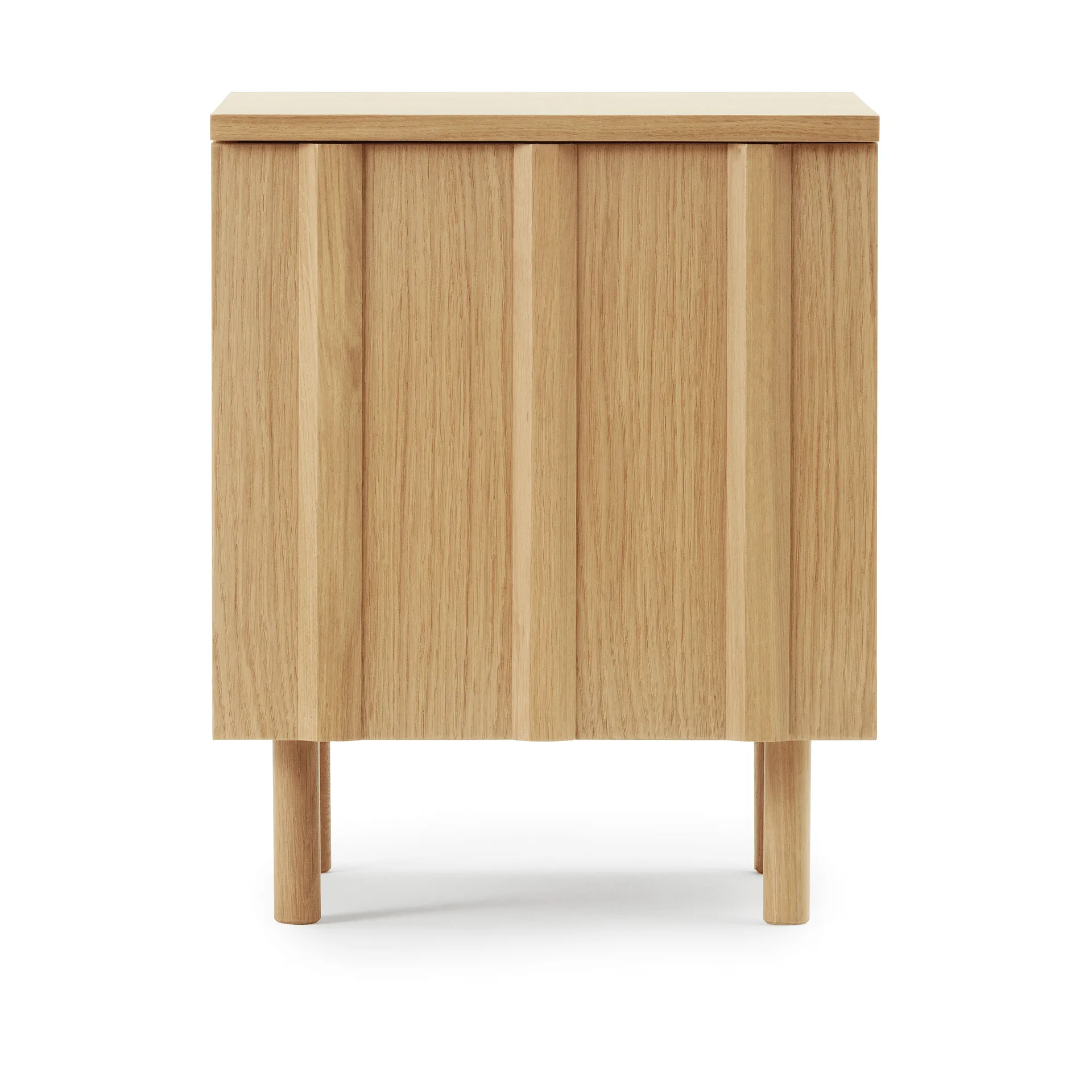 Rib bedside table, Oak, 52x42x40 cm Normann Copenhagen