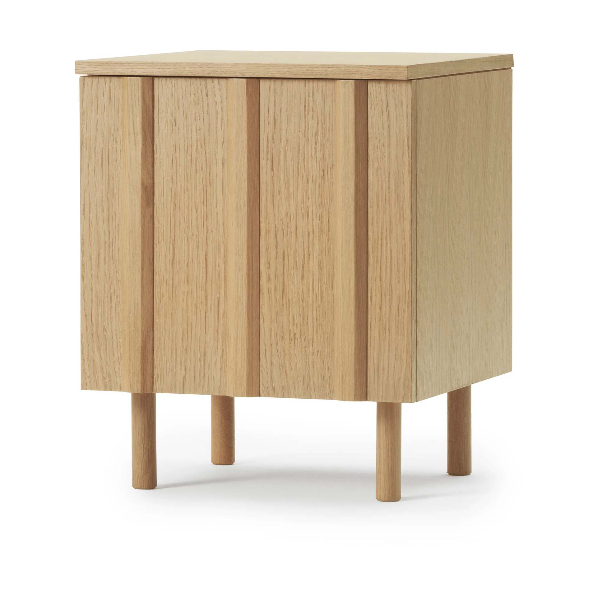 Rib bedside table, Oak, 52x42x40 cm Normann Copenhagen