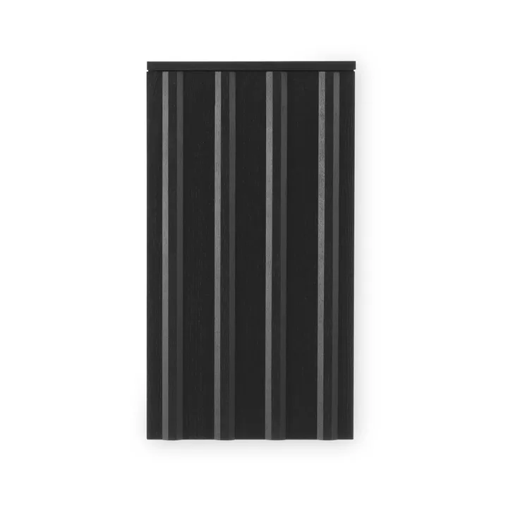 Rib wall cabinet - Soft black, 73x40x23 cm - Normann Copenhagen