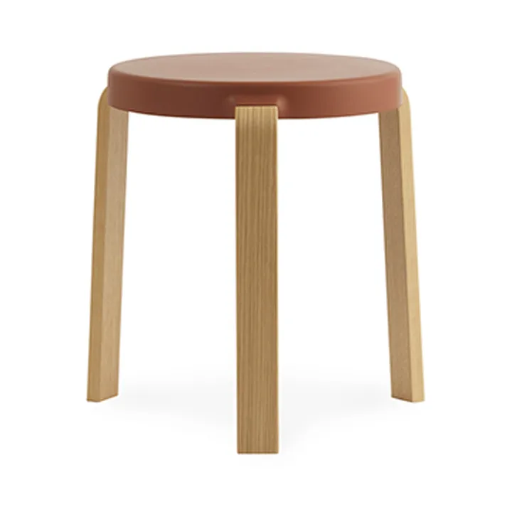 Tap stool - Caramel, oak legs - Normann Copenhagen