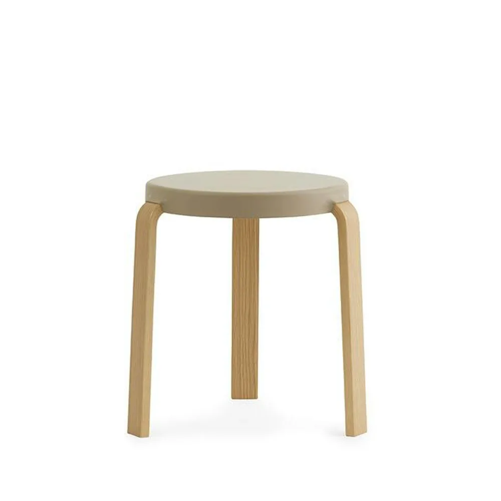 Tap stool, Sand, oak legs Normann Copenhagen