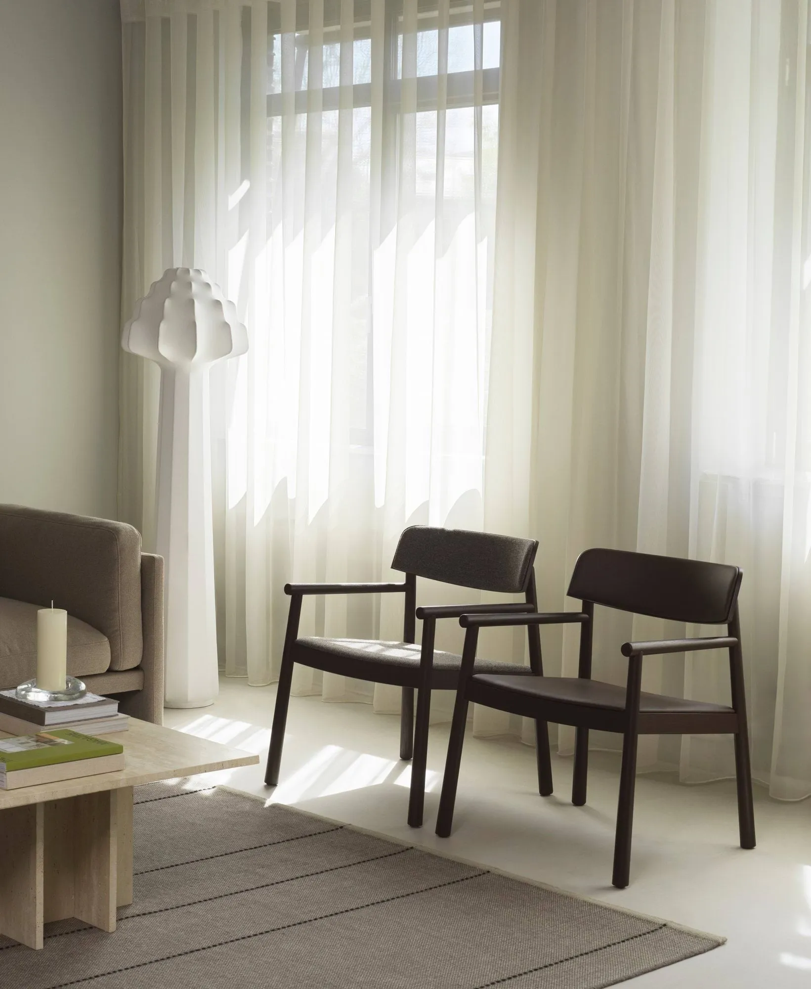Timb armchair, Brown ash-Hallingdal 368 Normann Copenhagen