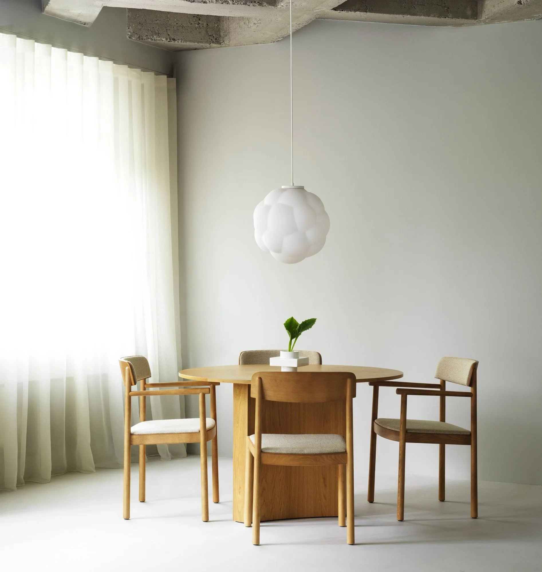 Timb armchair, Tan ash-Hallingdal 220 Normann Copenhagen