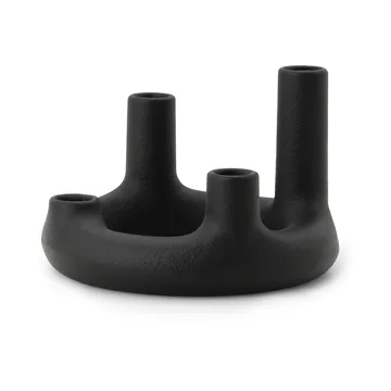 Trin candle holder - Black, Ø17.7x11.8 cm - Normann Copenhagen