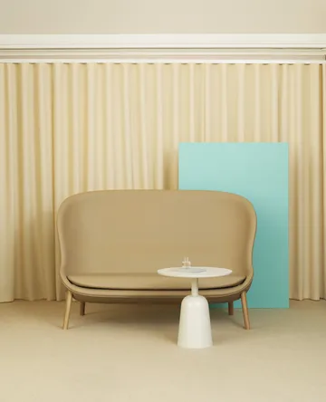 Turn adjustable table Ø55 cm - White marble - Normann Copenhagen