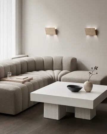 Gallery wall lamp - Travertine - NORR11
