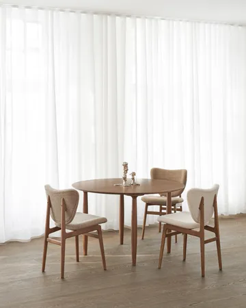 Oku dining table - Dark smoked oak, Ø120 cm - NORR11