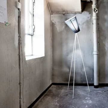 Oslo Wood floor lamp shade - Light blue - Northern