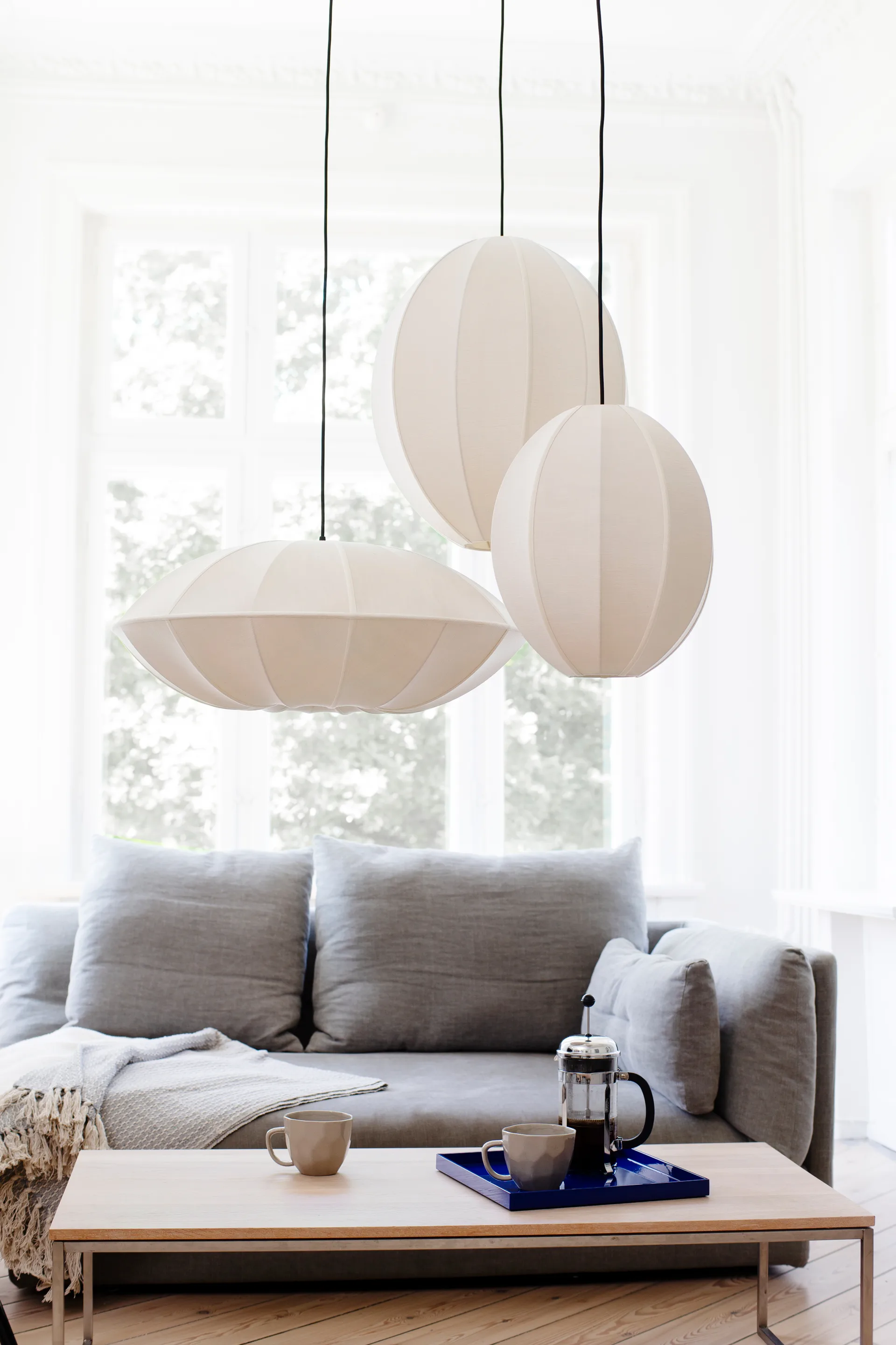 Indochina Classic UFO lamp shade, Sand-sand Oi Soi Oi