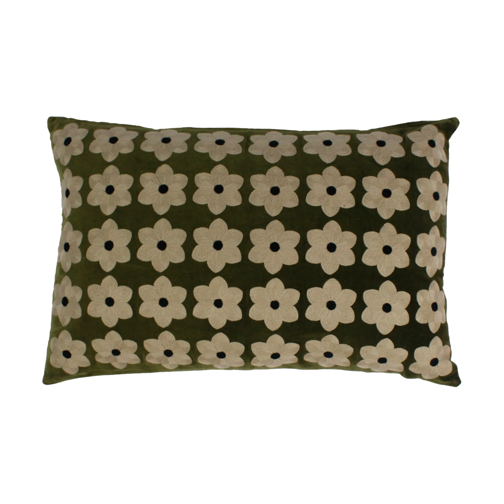 Daisy cushion cover 40x60 cm, Moss green Olsson & Jensen