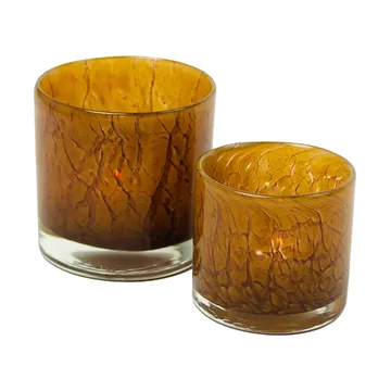Etna candle holder Ø10 cm - Light brown - Olsson & Jensen