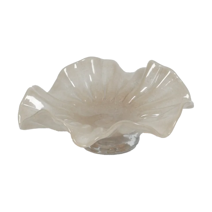 Loa bowl on foot 22 cm - Taupe - Olsson & Jensen
