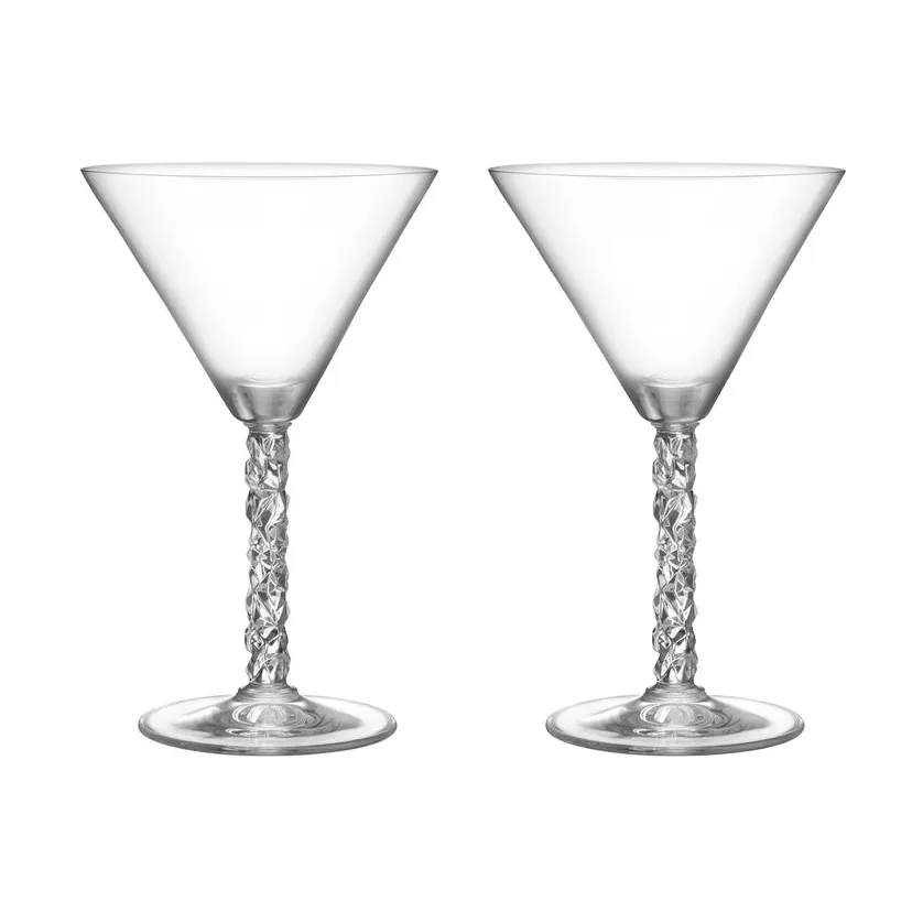 Carat martini glass 25 cl 2-pack, Clear Orrefors