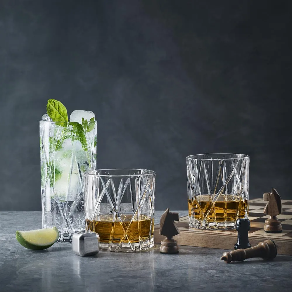 City whiskey stones 4-pack, stainless steel Orrefors