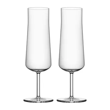 Informal champagne glass 22 cl 2-pack - Clear - Orrefors