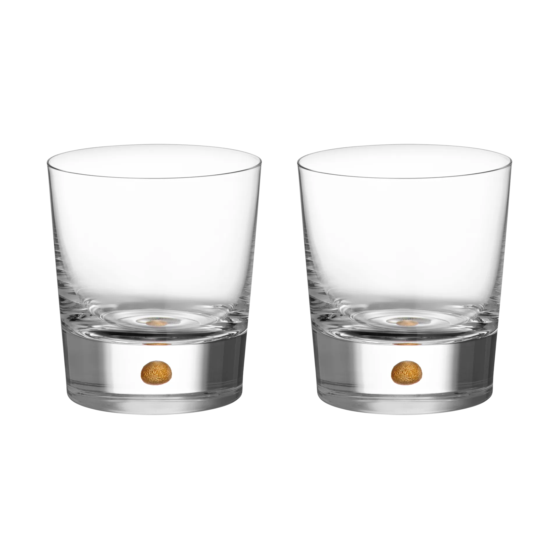 Intermezzo double old fashioned 40 cl 2-pack, Gold Orrefors